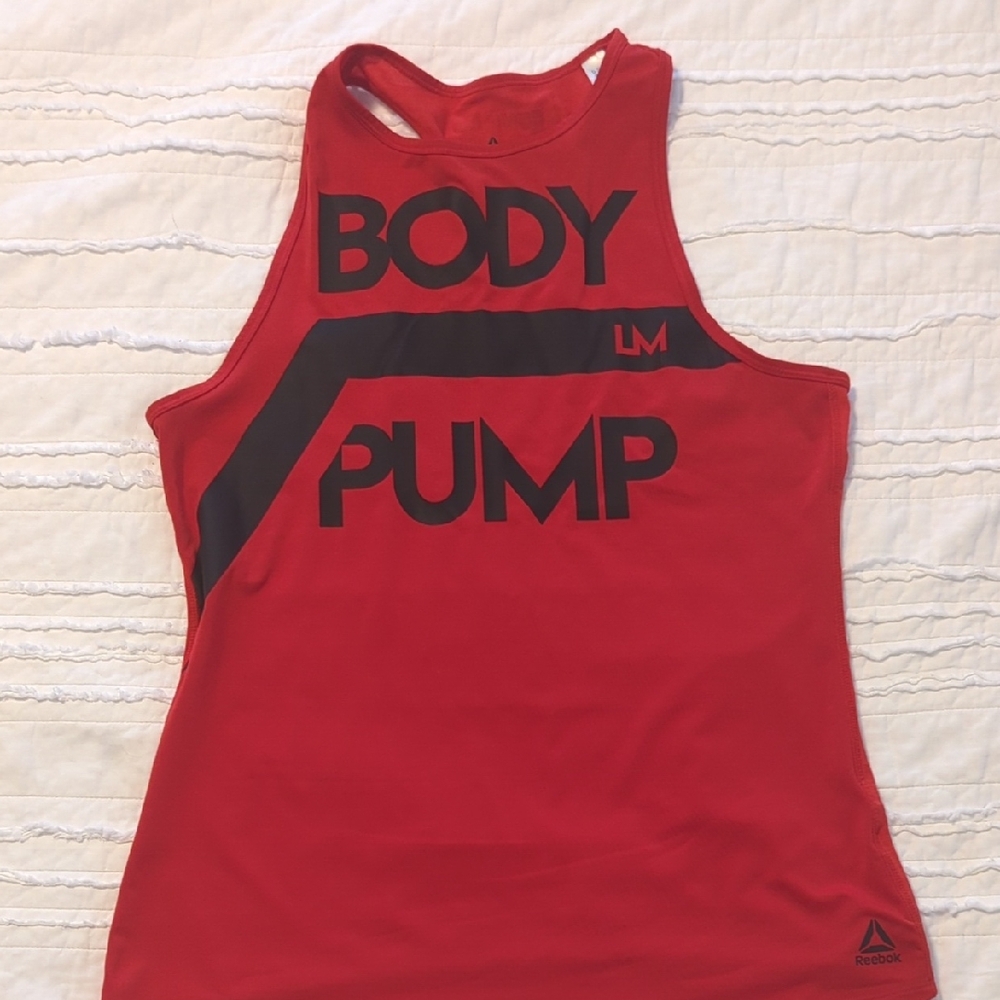 Reebok Red and Black Body Pump Tank Top